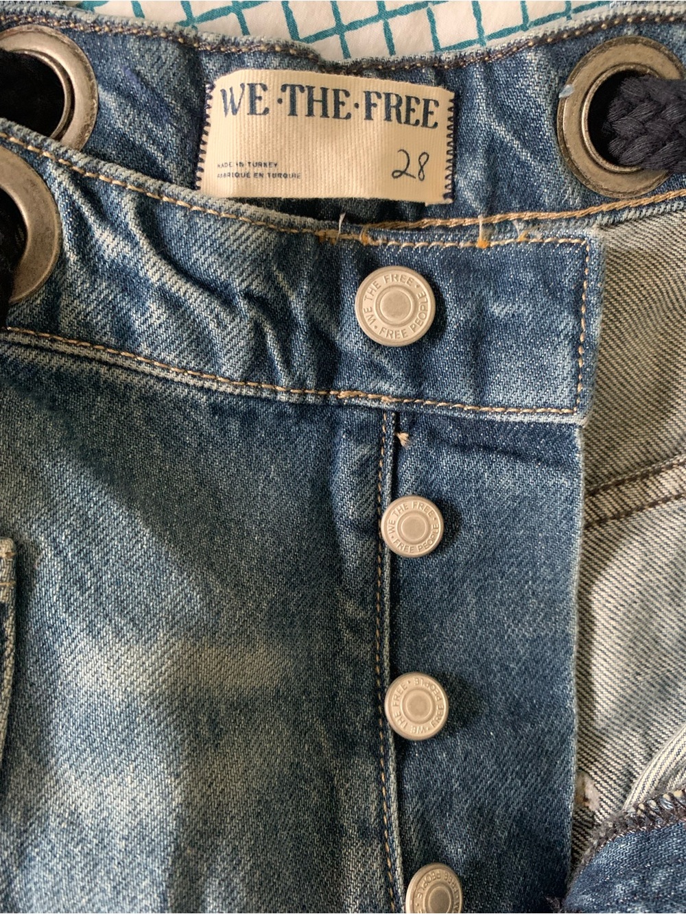 FREE PEOPLE We The Free Moxie Pull-On Barrel Jeans Size 28 NEW - Picture 15 of 16